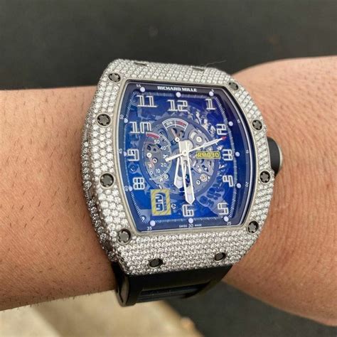 richard mille iced out uhr|richard mille watch maker.